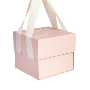 2단 사각 박스 (핑크) 꽃박스