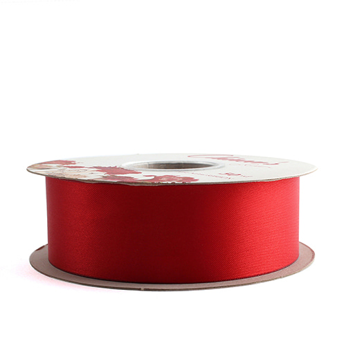 현대포리공단 리본끈(컴 인쇄용리본,붓글씨용) 3.8cm x 50yd (약46m) 7 빨강색