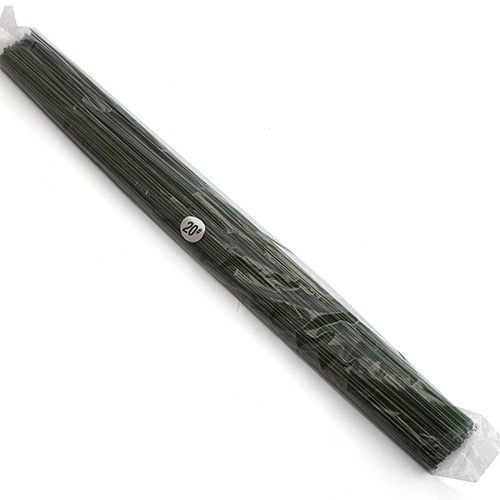 (꽃철사) 지철사 35cm 20호 녹색