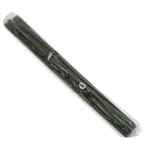 (꽃철사) 지철사 35cm 18호 녹색